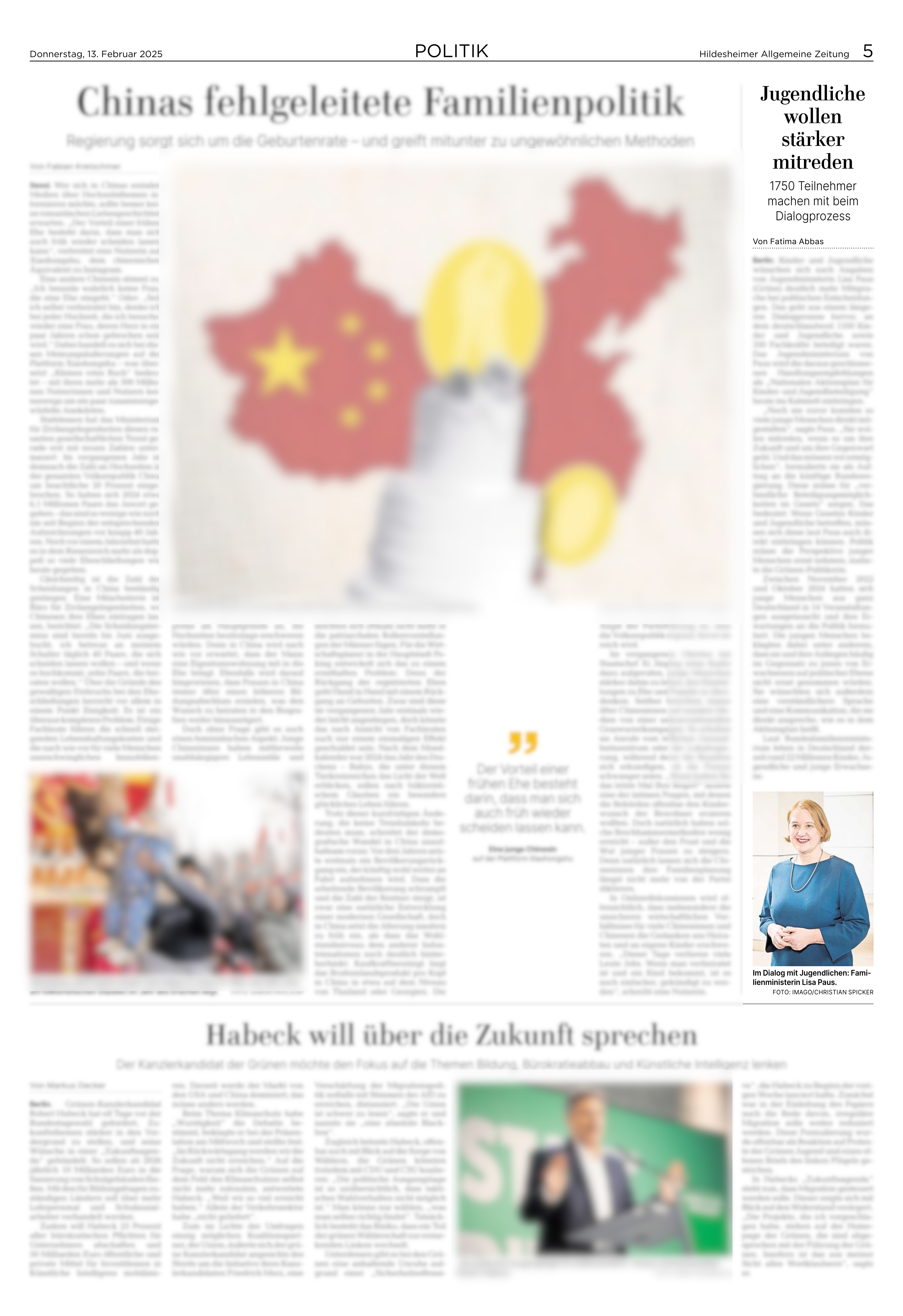 Hildesheimer Allgemeine Zeitung vom 13.02.2025